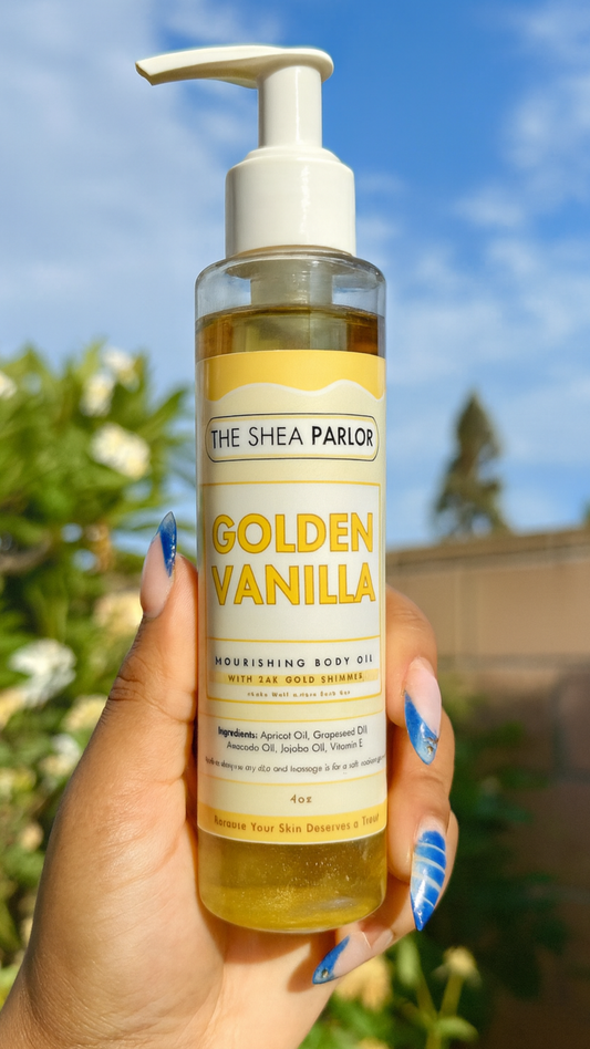 "Golden Vanilla (+24K Gold Shimmer)" Body Oil